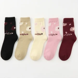 Women’s 5-Pack Floral Fuzzy Socks