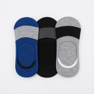 Daily Comfort: 3-Pack Breathable No-Show Cotton Socks