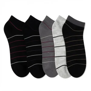 StrideLine Men’s Ankle Socks (Pair of 5)