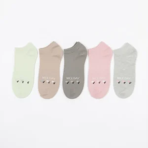 Nice Day Floral Ankle Socks (5-Pack)