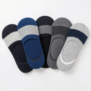 Daily Comfort: 5-Pack Breathable No-Show Cotton Socks