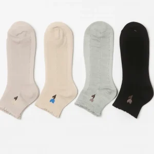 Premium Cotton Ankle Socks – 4 Color Pack