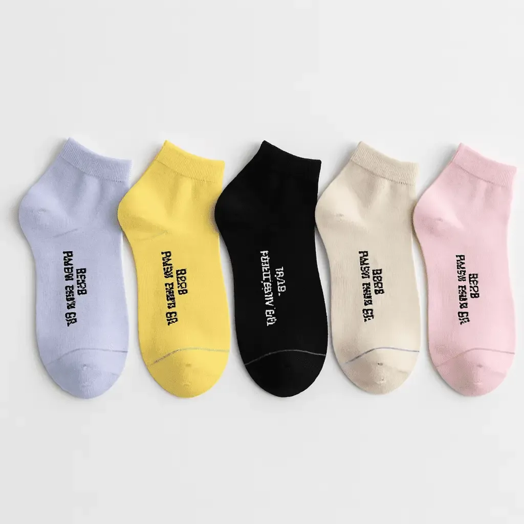 ColorWhisper Ankle Socks (Pack of 5)